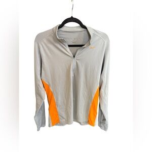 Nike Women’s Light Gray and Bright Orange Jacket